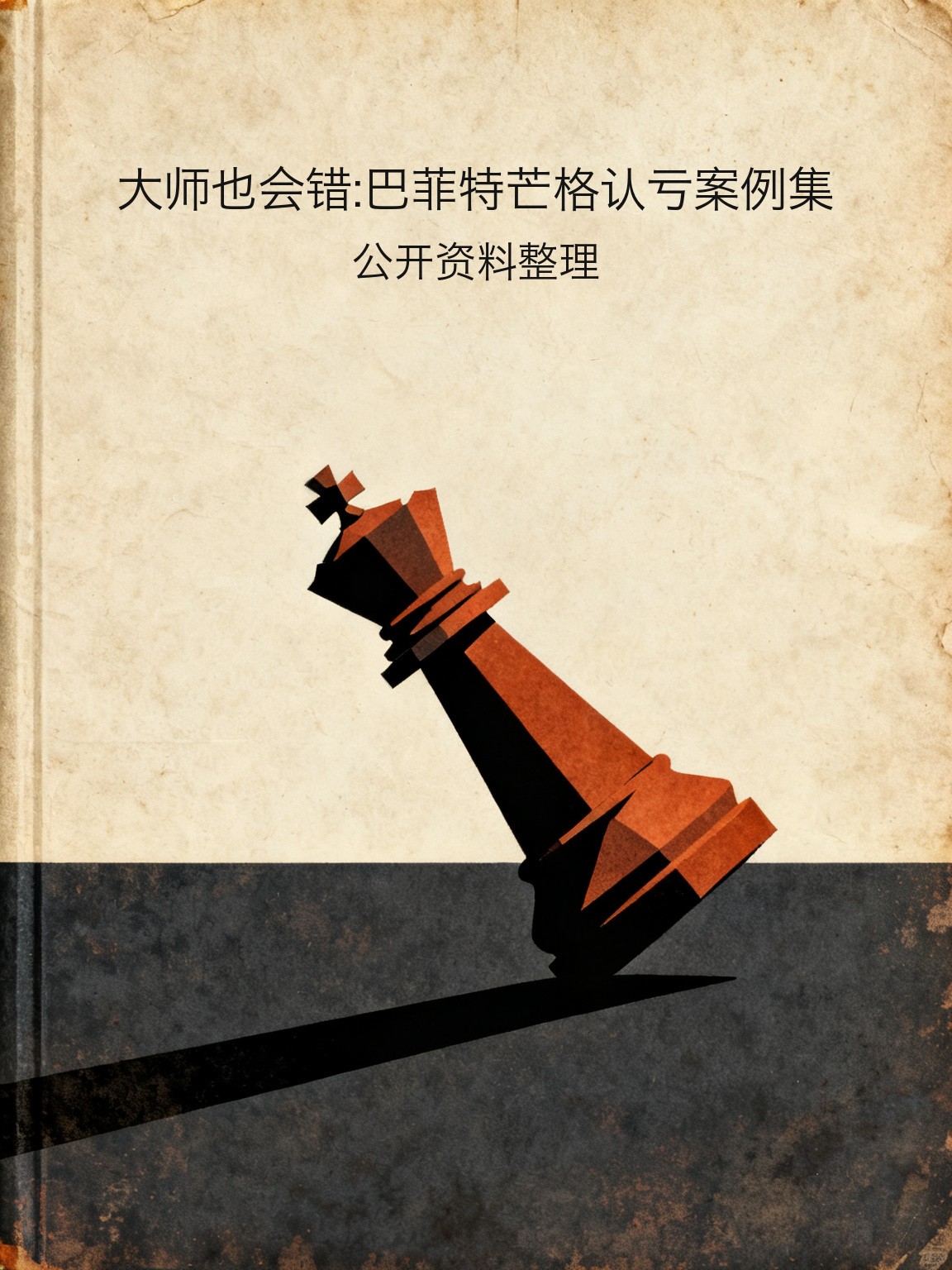 大师也会错:巴菲特芒格认亏案例集 封面